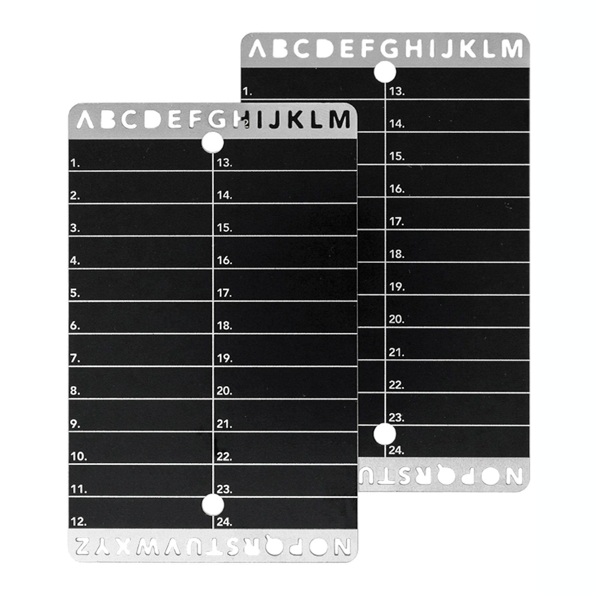 Two Crypto Seed Bank cards designed for secure seed storage and cold wallet crypto backup