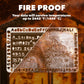 Fireproof EtchPass stainless steel card, surviving extreme temperatures up to 2642°F (1450°C)